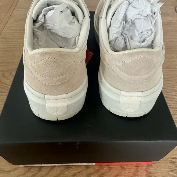Nike Air Jordan Retro 1 Elevate Low Women Platform Sneaker Coconut Milk