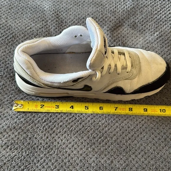 Nike Air Max 1 GS White Black Sneakers Size 7Y Women’s 8.5  Retro – FLASH DROP