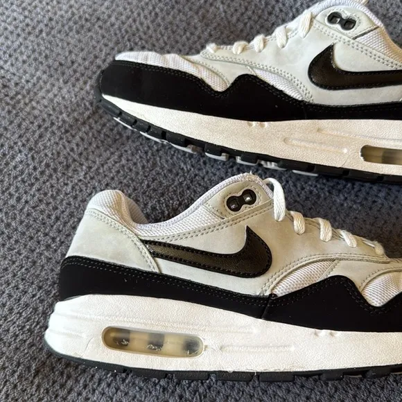 Nike Air Max 1 GS White Black Sneakers Size 7Y Women’s 8.5  Retro – FLASH DROP