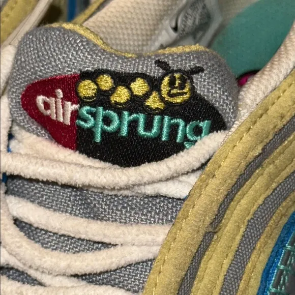 Nike Air Max 97 Blue Yellow Sneakers with Iconic Design