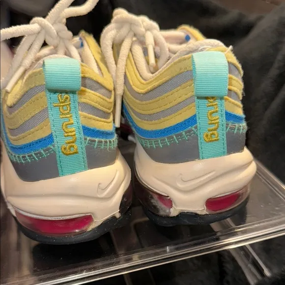 Nike Air Max 97 Blue Yellow Sneakers with Iconic Design