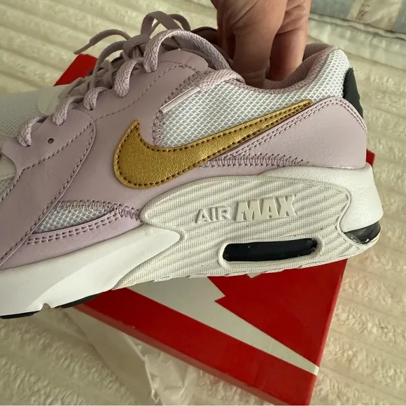 Nike Air Max Excee Sneakers in Purple and Gold size 7Y