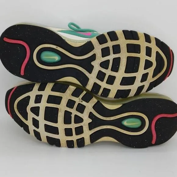 Nike Air Max 97 Beach Unisex Pre-owned White/Green/Pink Fashion Sneakers