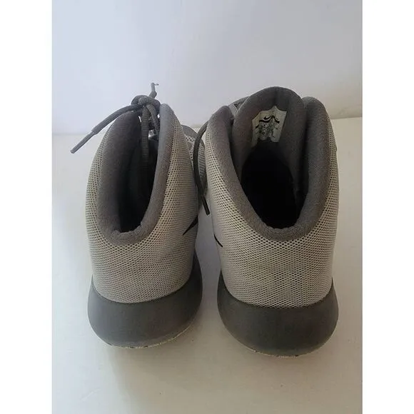 Nike Air Precision Men's Gray And White Hi Top Lace-Up Sneakers Size 9