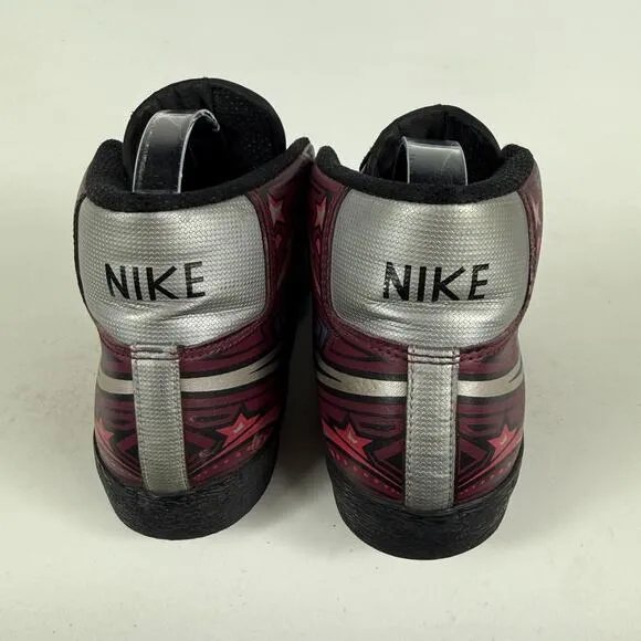 Nike Blazer Hi Athletic Running Sneakers Men's 9 Cherrywood llustrated High Top