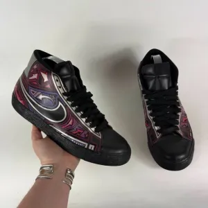 Nike Blazer Hi Athletic Running Sneakers Men's 9 Cherrywood llustrated High Top