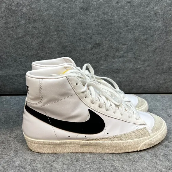 Nike Blazer Mid 77 Vintage High Top Sneakers Casual Shoes White Black Men's  11