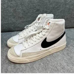 Nike Blazer Mid 77 Vintage High Top Sneakers Casual Shoes White Black Men's  11