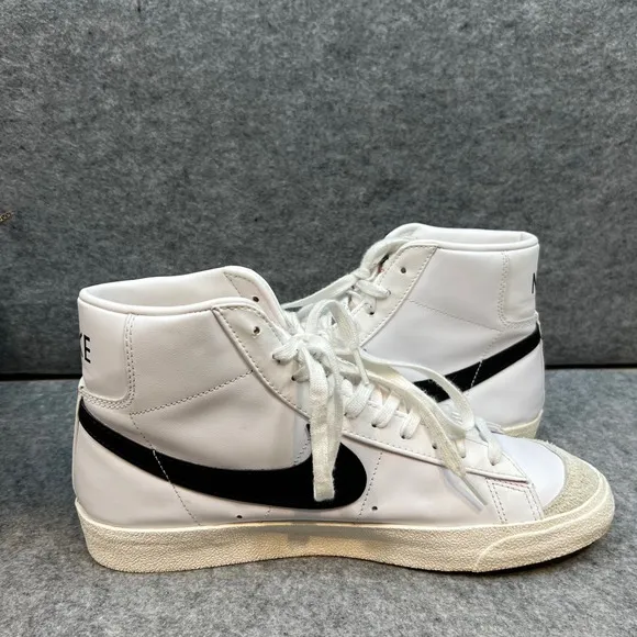 Nike Blazer Mid 77 Vintage High Top Sneakers Casual Shoes White Black Men's  11