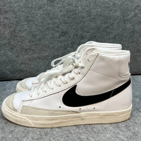 Nike Blazer Mid 77 Vintage High Top Sneakers Casual Shoes White Black Men's  11