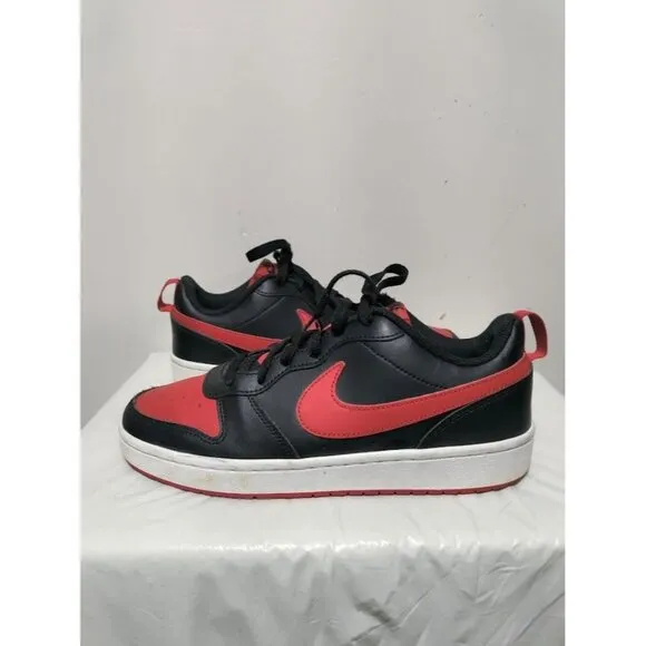 Nike Court Borough Low Top Recraft Sneakers University Red/White/Black Boys 7Y
