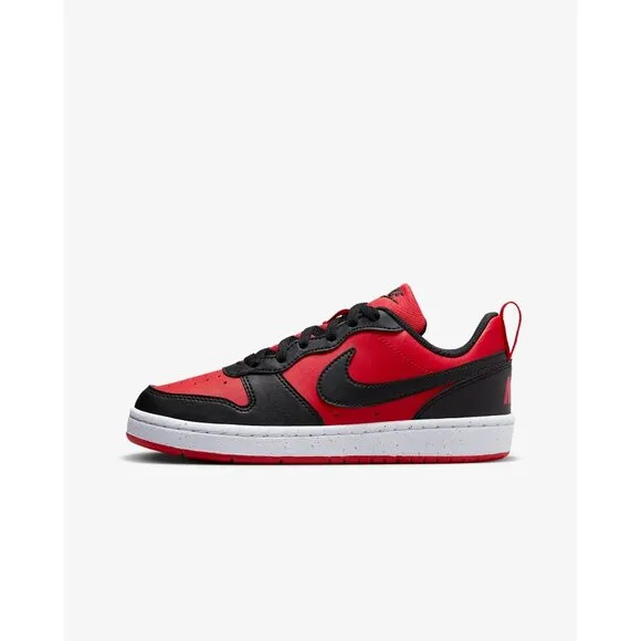 Nike Court Borough Low Top Recraft Sneakers University Red/White/Black Boys 7Y