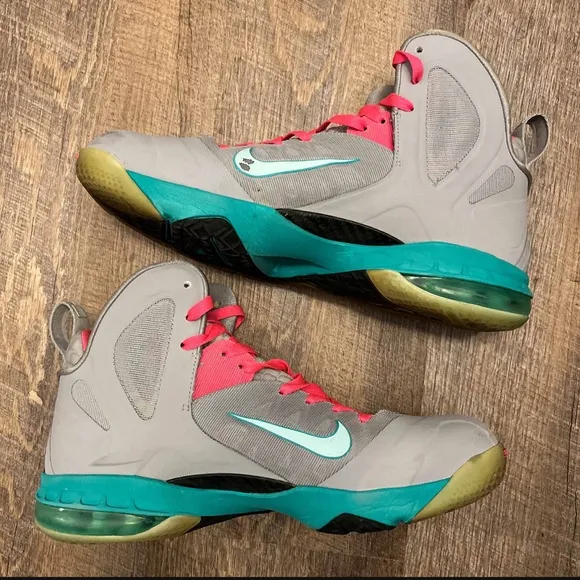 Nike LeBron 9 IX P.S. Elite South Beach Grey Pink Teal