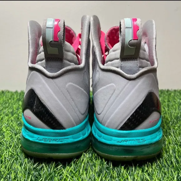 Nike LeBron 9 IX P.S. Elite South Beach Grey Pink Teal