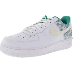 Nike Mens Air Force 1 '07 Lv8 White Lace-Up Casual And Fashion Sneakers New