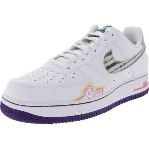 Nike Mens Air Force 1 '07 Lv8 White Lace-Up Casual And Fashion Sneakers New