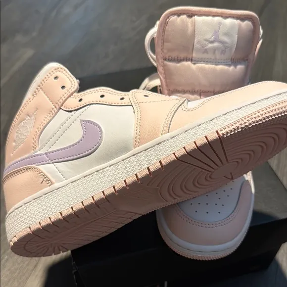 Nike Pink and White Sneakers with Classic Design