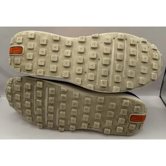 Nike Waffle One Women’s 7 Pearl White Royal Orange DC2533-200 Mesh Suede