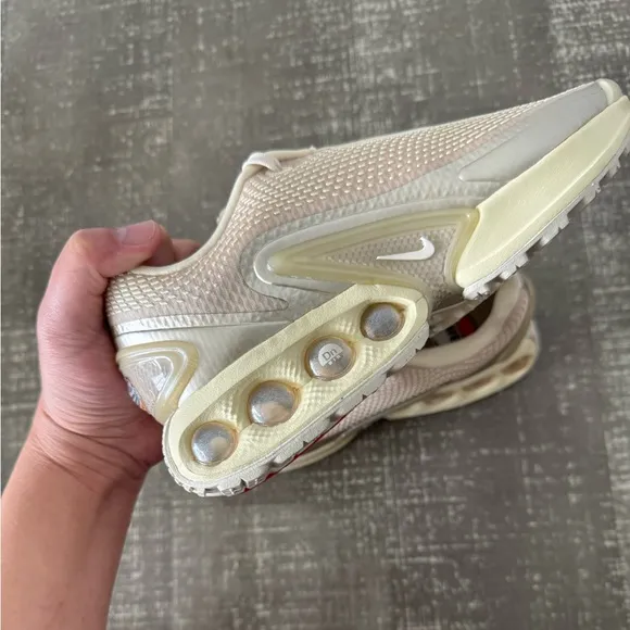 NIKE Women’s Air Max DN Light Khaki and Gold Sneaker