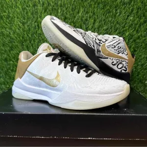Nike Zoom Kobe 5 V Protro Big Stage Parade White Gold Black