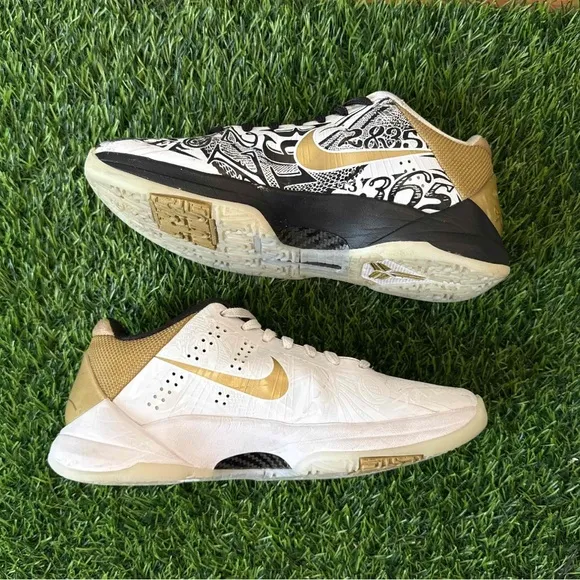 Nike Zoom Kobe 5 V Protro Big Stage Parade White Gold Black