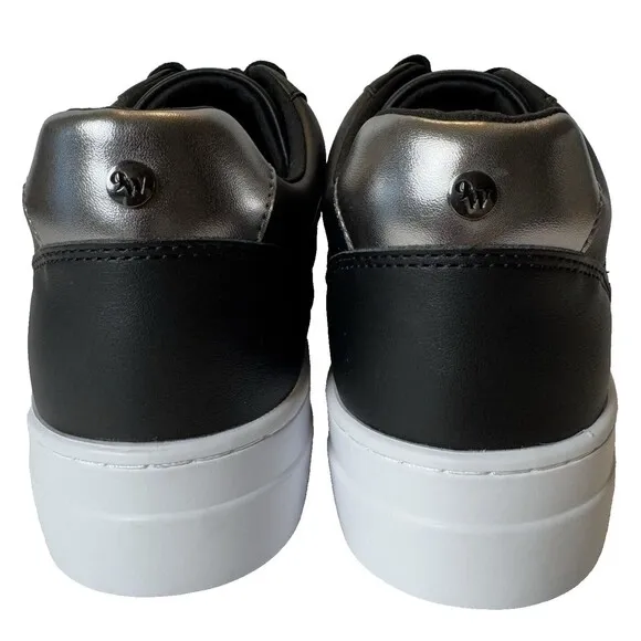 Nine West Women's Size 11M Black Grisa Lace up Fashion Sneakers Shoes