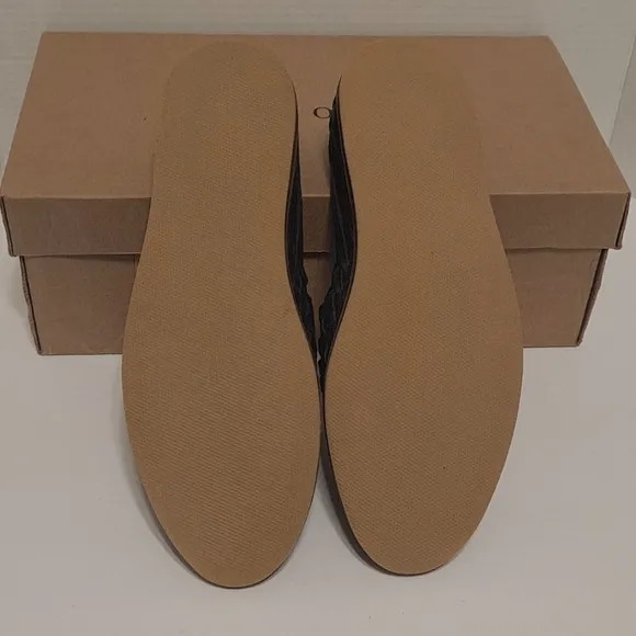 Nisolo Black Leather Huarache Loafers Size 11 Sleek Slip-On Design New In Box