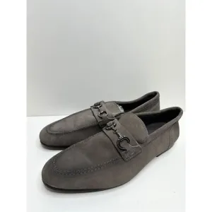Nordstrom Shoes Mens Size 11 Gray Slip On Leather Loafers Ortholite