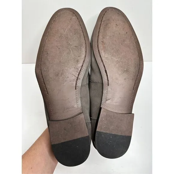 Nordstrom Shoes Mens Size 11 Gray Slip On Leather Loafers Ortholite