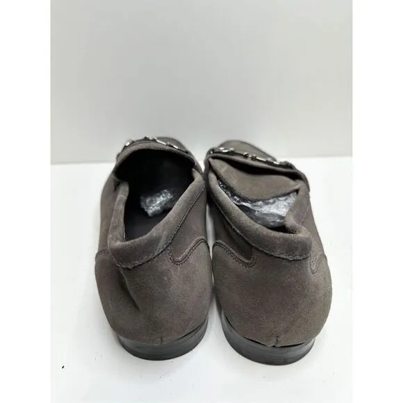 Nordstrom Shoes Mens Size 11 Gray Slip On Leather Loafers Ortholite