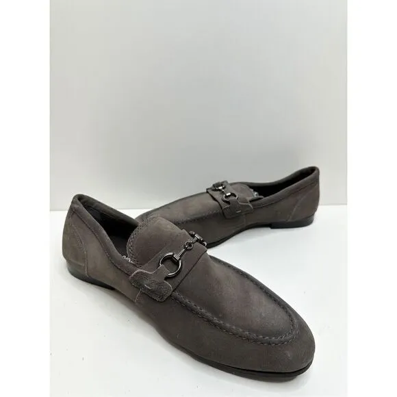 Nordstrom Shoes Mens Size 11 Gray Slip On Leather Loafers Ortholite
