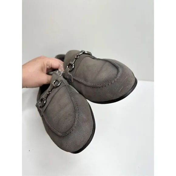 Nordstrom Shoes Mens Size 11 Gray Slip On Leather Loafers Ortholite
