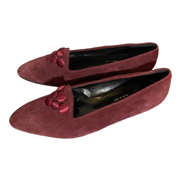 Nuovo Nicar Creazioni Suede Shoes NEW Size 8B flats loafers