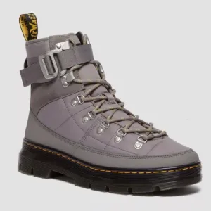 NWOB $140 Original DR. MARTENS Combs Tech Quilted Padded Boots Size 10M 11L Grey