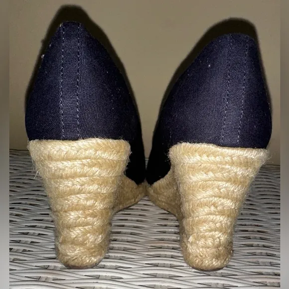 NWOB    J. Crew Blue Espadrille Shoes