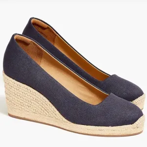 NWOB    J. Crew Blue Espadrille Shoes