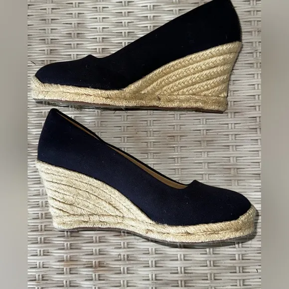 NWOB    J. Crew Blue Espadrille Shoes