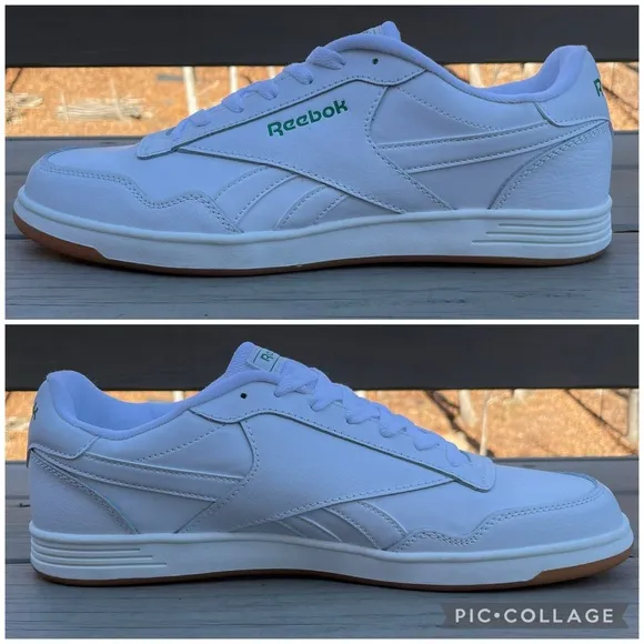 NWOB Reebok Club white green Sneakers Size 12