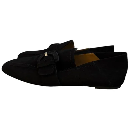 NWOT Aquatalia Jacqui Black Suede Loafers – Sz 9.5M