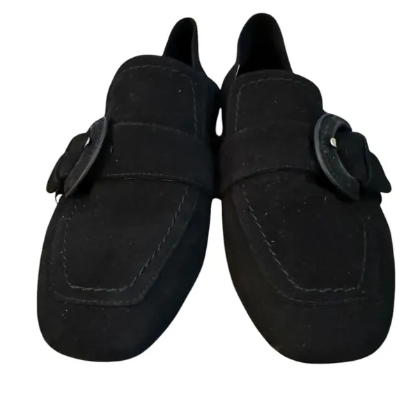 NWOT Aquatalia Jacqui Black Suede Loafers – Sz 9.5M