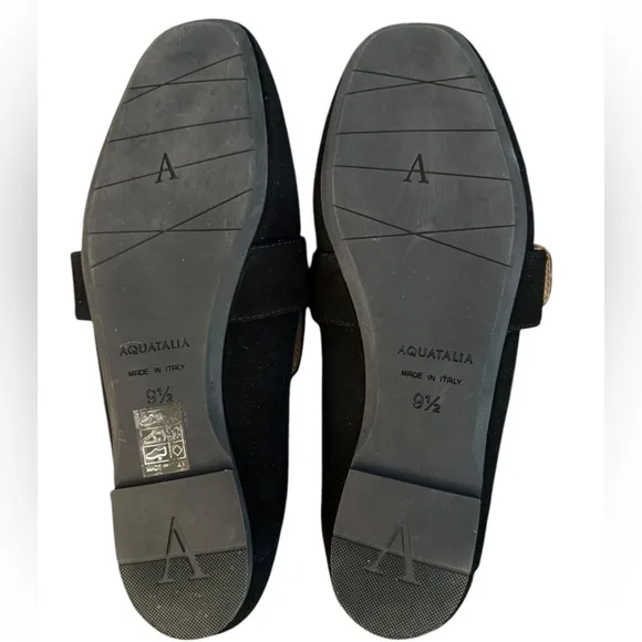 NWOT Aquatalia Jacqui Black Suede Loafers – Sz 9.5M
