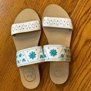 NWOT Jack Rogers Slides, White