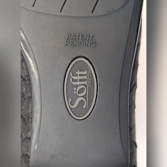 NWOT Sofft Maretto Black Leather Ballet Flats Comfy Slip-On Women Size 8.5 M