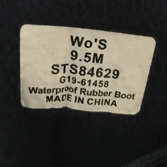 NWOT SPERRY Saltwater Quilted Top Duck Rain Boots Blue Size 9…