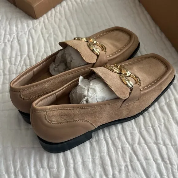 NWT Anthropologie Maeve Square-Toe Loafers