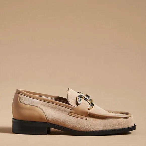 NWT Anthropologie Maeve Square-Toe Loafers