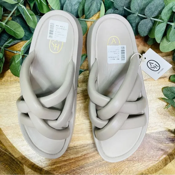 NWT ASH - Vanessa Cross Strap Leather Sandals 7 (37)