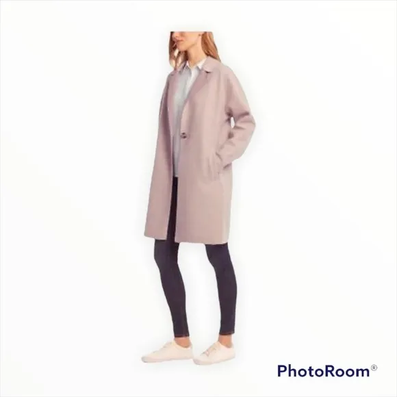 NWT BERNARDO Pink Sweater Coat Pea Coat Size Large
