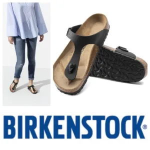 NWT Birkenstock Gizeh Thong Birko-Flor in Black