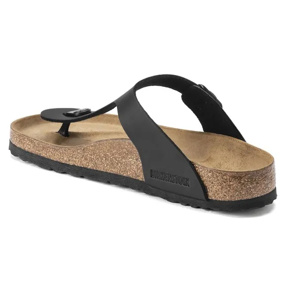 NWT Birkenstock Gizeh Thong Birko-Flor in Black